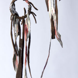 Boucle d'oreilles en frange de cuir